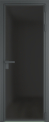 Алюминиевая дверь Profil Doors 1 AG Серая ночь Тонированное матовое