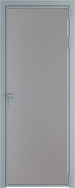 Алюминиевая дверь Profil Doors 1 AG Серебро Монохром серый