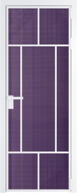 Алюминиевая дверь Profil Doors 10 AG Вайт Кризет Фиолетовый