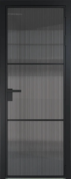 Алюминиевая дверь Profil Doors 13 AG Черный матовый Мору тонированное