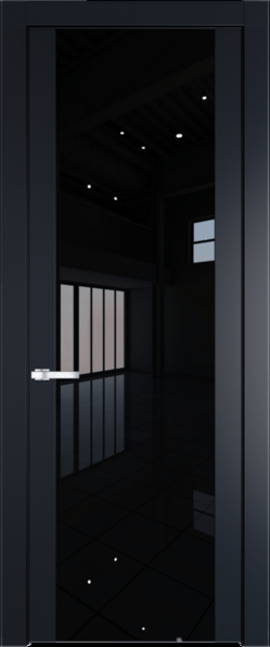 Межкомнатная дверь Profil Doors 1.7 P Черный лак Нэви Блу (RAL 7016)