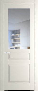 Межкомнатная дверь Profil Doors 4.5.3 PD Перламутр белый Прозрачное