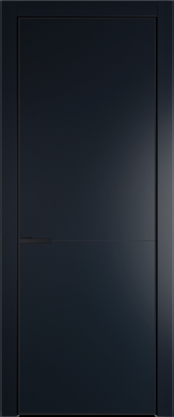 Межкомнатная дверь Profil Doors 16 PA Черный матовый RAL9005 Нэви Блу (RAL 7016)