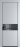 Межкомнатная дверь Profil Doors 17 PA Черный матовый RAL9005 Зеркало Grey Лайт Грей (RAL 870-01)