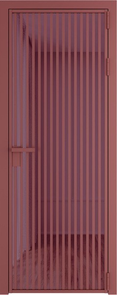 Алюминиевая дверь Profil Doors 11 AG Красный антрацит Фиолетовый Шпион