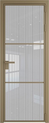 Алюминиевая дверь Profil Doors 13 AG Шампань Страйп