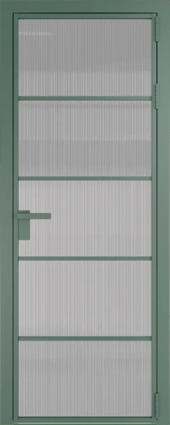Алюминиевая дверь Profil Doors 14 AG Зеленый воск Мору осветленное