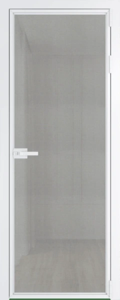 Алюминиевая дверь Profil Doors 1AX Вайт Рэте