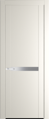 Межкомнатная дверь Profil Doors 1.4 P Lacobel Серебряный лак Перламутр белый
