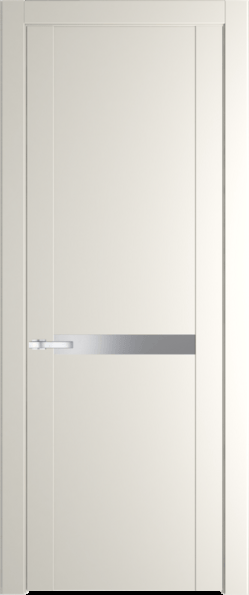 Межкомнатная дверь Profil Doors 1.4 P Lacobel Серебряный лак Перламутр белый