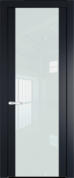 Межкомнатная дверь Profil Doors 1.7 P Белый лак Нэви Блу (RAL 7016)