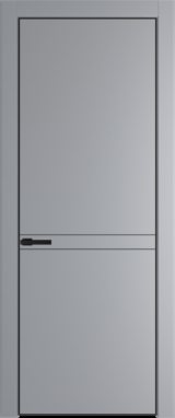 Межкомнатная дверь Profil Doors 11 PE Смоки (RAL 870-02) Черный матовый RAL9005