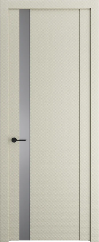 Межкомнатная дверь Profil Doors Orange 1.2P.O Монохром серебро (серебро матлак) Перламутр белый Элегант