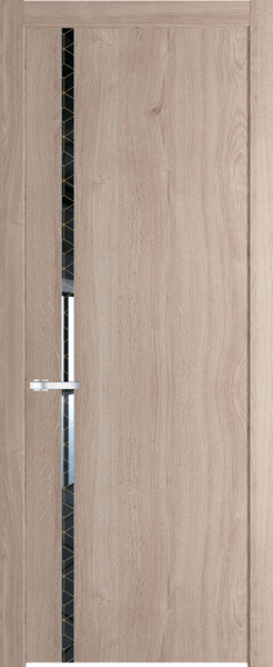 Межкомнатная дверь Profil Doors 21 NW Лоран узор золото Дуб Сонома
