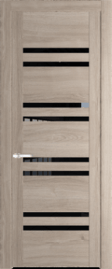 Межкомнатная дверь Profil Doors 20 PA Черный матовый RAL9005 Lacobel Белый лак Блэк