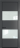 Межкомнатная дверь Profil Doors 22 PA Черный матовый RAL9005 Lacobel Белый лак Графит (Pantone 425С)