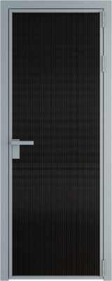 Алюминиевая дверь Profil Doors 1 AG Серебро Мору черное
