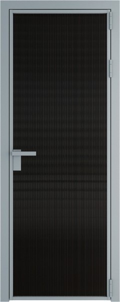 Алюминиевая дверь Profil Doors 1 AG Серебро Мору черное