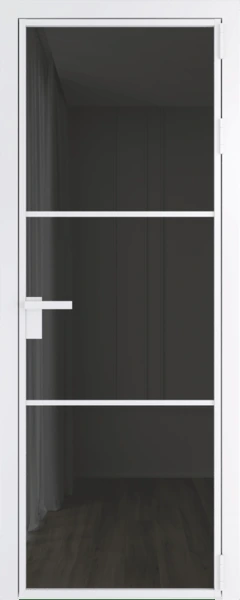 Алюминиевая дверь Profil Doors 13 AG Вайт Тонированное