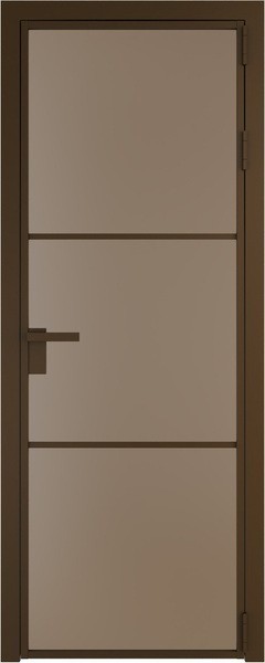 Алюминиевая дверь Profil Doors 13 AG Деорэ Монохром капучино