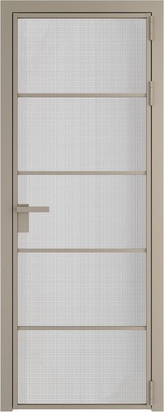 Алюминиевая дверь Profil Doors 14 AG Никель матовый Кризет