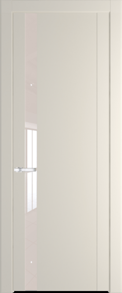 Межкомнатная дверь Profil Doors 1.2 P Lacobel Перламутровый лак Кремовая Магнолия (RAL 120-04)