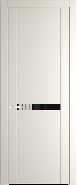 Межкомнатная дверь Profil Doors 1.4 P Lacobel Черный лак Перламутр белый