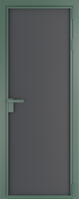 Алюминиевая дверь Profil Doors 1AP Зеленый воск Графит элегант