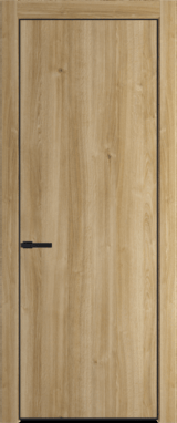 Межкомнатная дверь Profil Doors Orange 1 NE.O Дуб Карамель Черный матовый RAL9005
