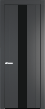 Межкомнатная дверь Profil Doors 1.9 P Монохром черный Графит (Pantone 425С)