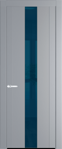 Межкомнатная дверь Profil Doors 1.9 P Зеркало синее Смоки (RAL 870-02)