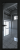 Алюминиевая дверь Profil Doors 1AV Черный матовый RAL9005 Зеркало