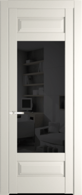 Межкомнатная дверь Profil Doors 4.3.3 PD Перламутр белый Черное тонированное