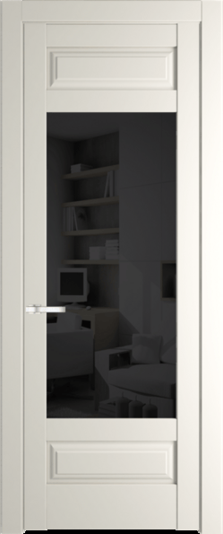 Межкомнатная дверь Profil Doors 4.3.3 PD Перламутр белый Черное тонированное