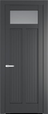 Межкомнатная дверь Profil Doors 3.4.2 PM Прозрачное Графит (Pantone 425С)