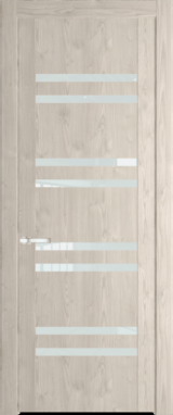 Межкомнатная дверь Profil Doors 1.6 N Белый триплекс Каштан светлый