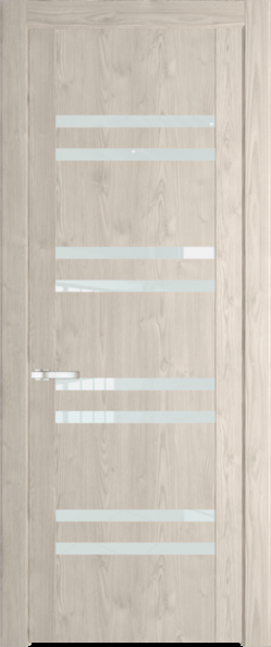 Межкомнатная дверь Profil Doors 1.6 N Белый триплекс Каштан светлый
