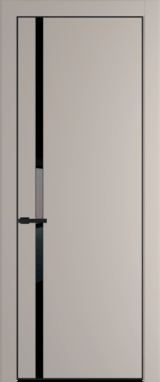 Межкомнатная дверь Profil Doors 21 PA Черный матовый RAL9005 Lacobel Черный лак Сэнд