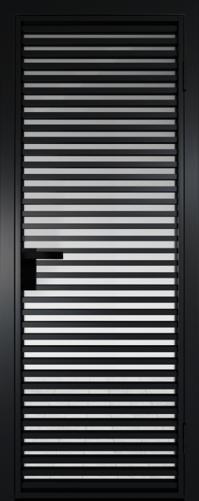 12AG Черный матовый RAL9005 стекло Прозрачное
