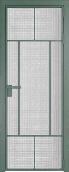 Алюминиевая дверь Profil Doors 10 AG Зеленый воск Кризет