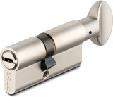 Цилиндровый механизм Kale kilit (Кале килит) с вертушкой 164 BM/90 (35+10+45) mm никель 5 кл.