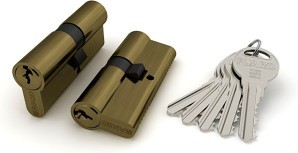 Цилиндровый Fuaro (Фуаро) механизм (R300/60) R3000Key60(25+10+25) AB бронза 5Key