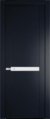 Межкомнатная дверь Profil Doors 1.4 P Монохром белый просветленный Нэви Блу (RAL 7016)