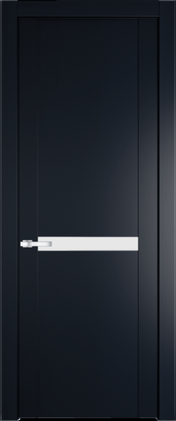 Межкомнатная дверь Profil Doors 1.4 P Монохром белый просветленный Нэви Блу (RAL 7016)