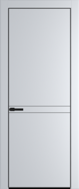 Межкомнатная дверь Profil Doors 11 PE Вайт (RAL 110 96 02) Черный матовый RAL9005