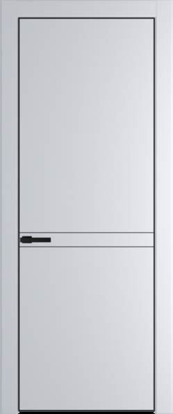 Межкомнатная дверь Profil Doors 11 PE Вайт (RAL 110 96 02) Черный матовый RAL9005