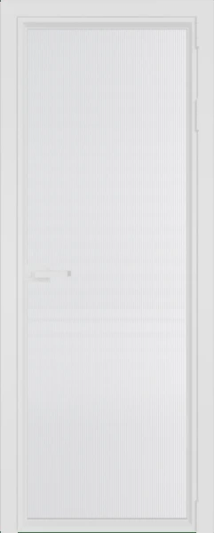 Алюминиевая дверь Profil Doors 1AV Вайт Мору Белый