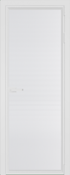 Алюминиевая дверь Profil Doors 1AV Вайт Мору Белый