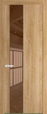 Межкомнатная дверь Profil Doors 19 NW Зеркало Bronza Дуб Карамель