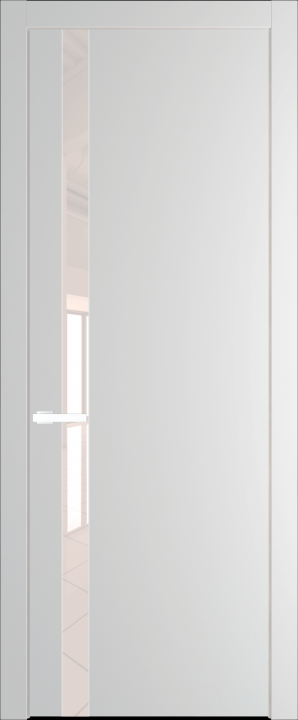 18PW Крем Вайт (RAL 120-02) стекло Lacobel Перламутровый лак